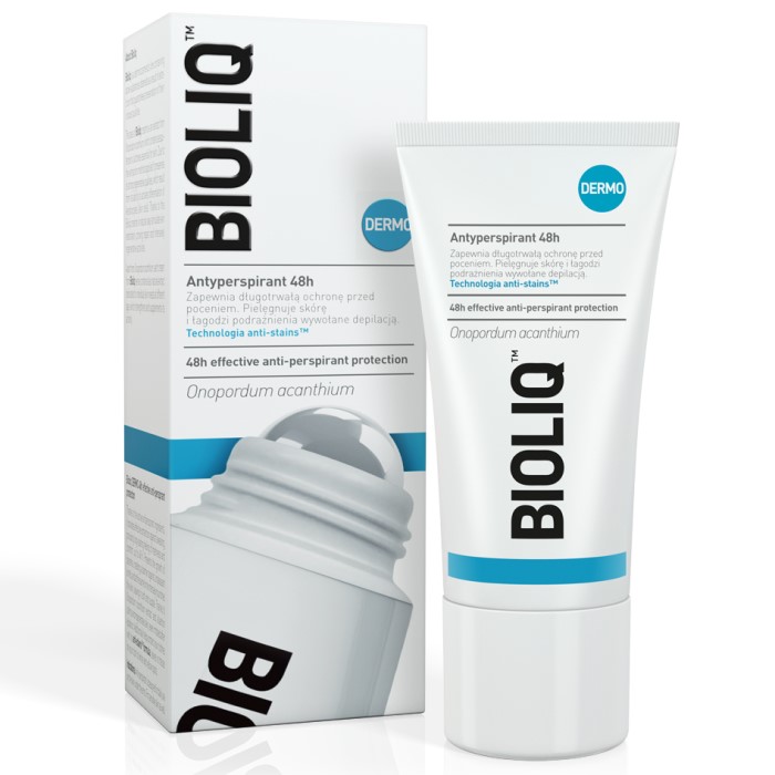 Antiperspirant sa 48h zaštitom od znojenja za osetljivu kožu Bioliq Dermo 50 ml 5906071044651 ⏐ Bioliq ⏐ Kozmo.rs