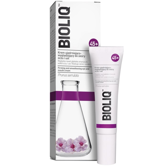Bioliq 45+ Učvršćujuća krema za predeo oko očiju i usana 15ml 5906071022925 ⏐ Bioliq ⏐ Kozmo.rs