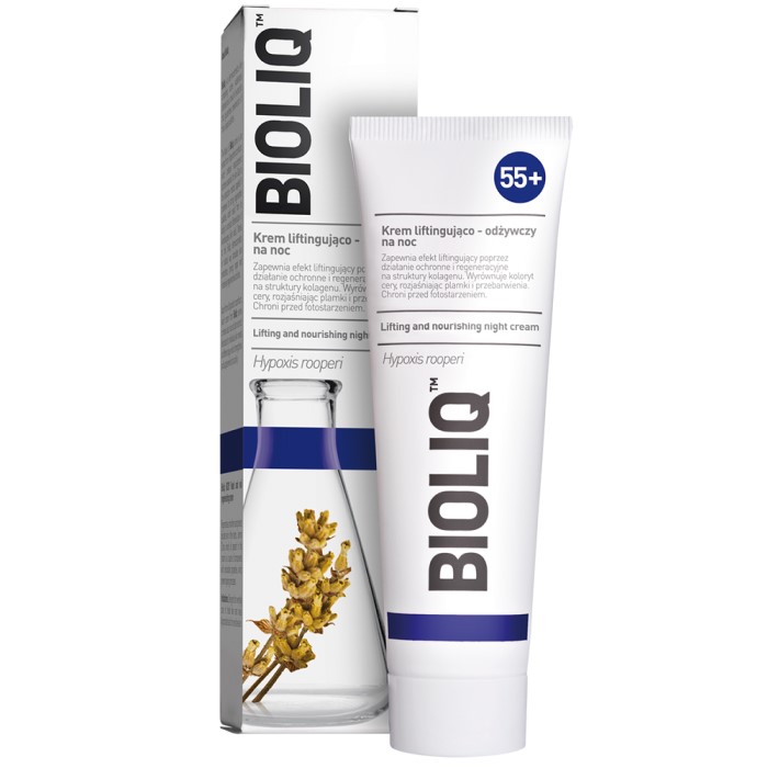 Bioliq 55+ Hranljiva noćna krema za lice sa lifiting efektom 50ml 5906071023441 ⏐ Bioliq ⏐ Kozmo.rs