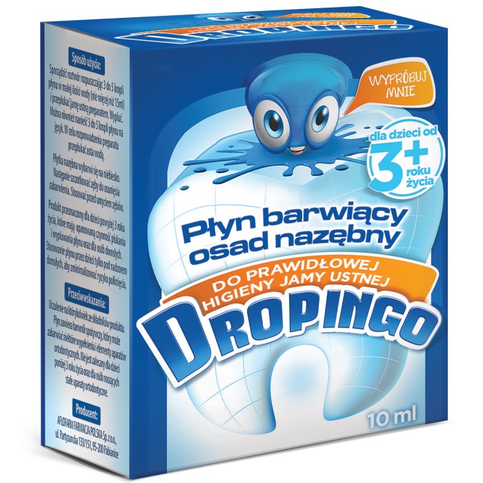 DROPINGO Tečnost za bojenje zubnog plaka 10ml 5906071049632  ⏐ Bioliq ⏐ Kozmo.rs