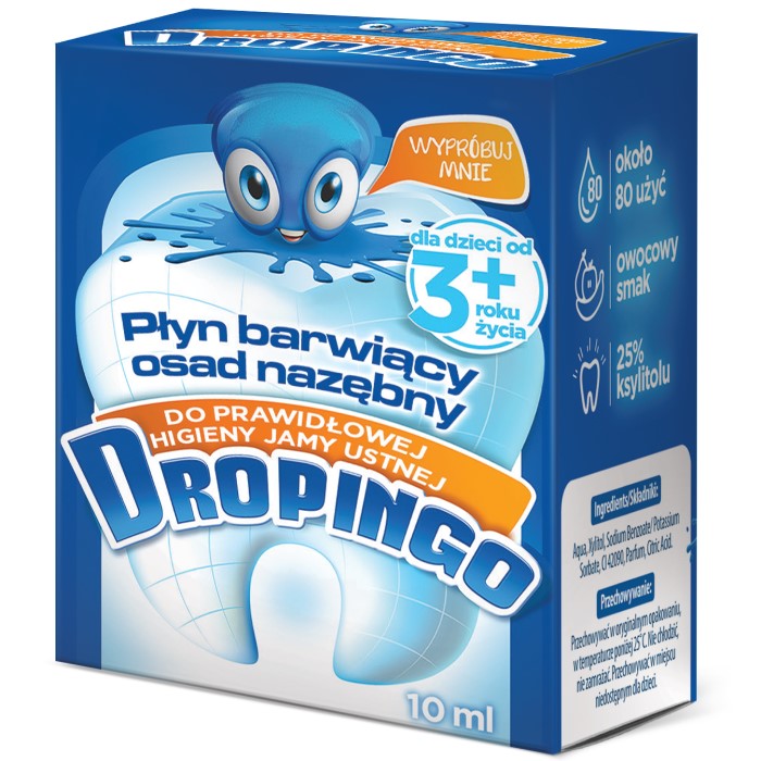 DROPINGO Tečnost za bojenje zubnog plaka 10ml 5906071049632  ⏐ Bioliq ⏐ Kozmo.rs