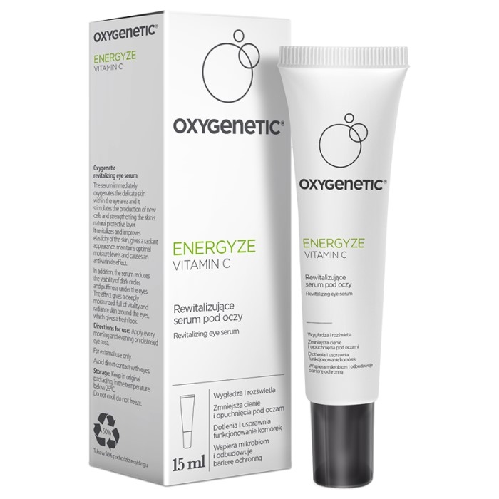 OXYGENETIC ENERGYZE VITAMIN C Revitalizujući Serum za predeo oko očiju sa vitaminom C 15ml 5902802704276 ⏐ Bioliq ⏐ Kozmo.rs