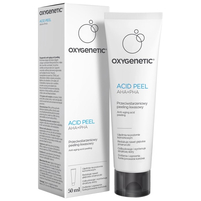OXYGENETIC Piling za čišćenje lice sa AHA + PHA kiselinama 50ml 5902802704757   ⏐Bioliq ⏐ Kozmo.rs