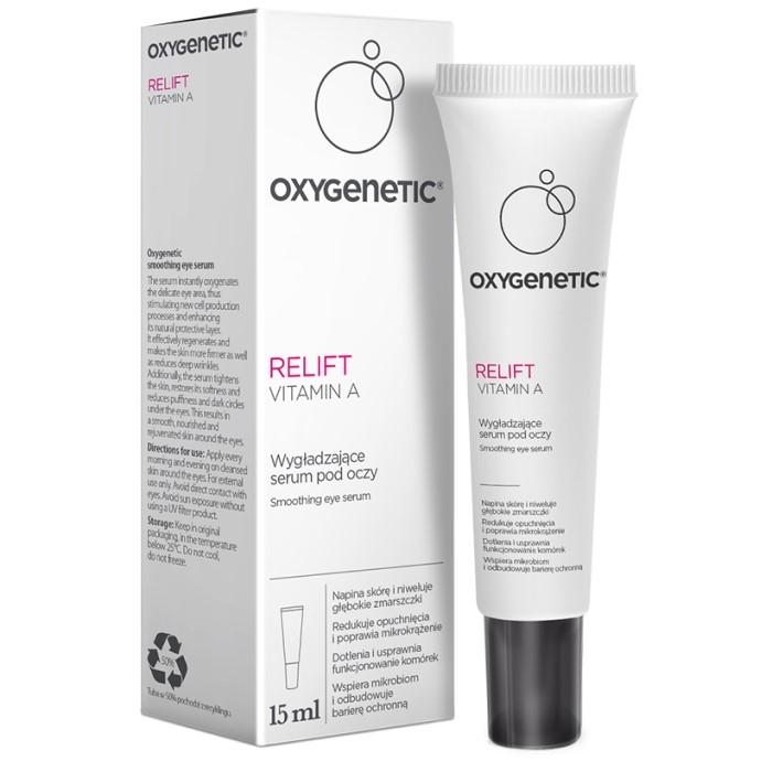 OXYGENETIC RELIFT VITAMIN A Anti-aging serum za predeo oko očiju sa vitaminom A 15ml 5902802704368 ⏐Bioliq ⏐ Kozmo.rs