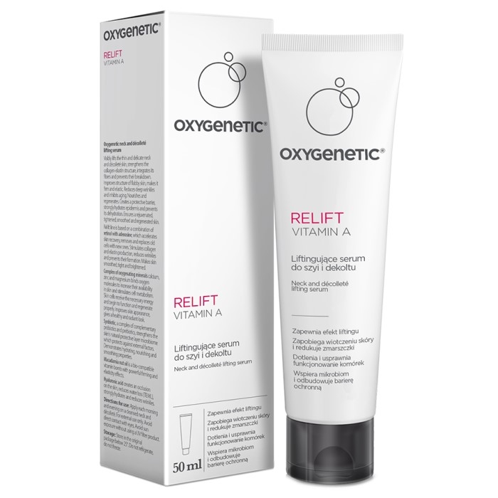OXYGENETIC RELIFT Vitamin A Anti-aging dnevni serum za licesa vitaminom A i zaštitnim faktorom SPF15 50ml 5902802704801 ⏐Bioliq ⏐ Kozmo.rs