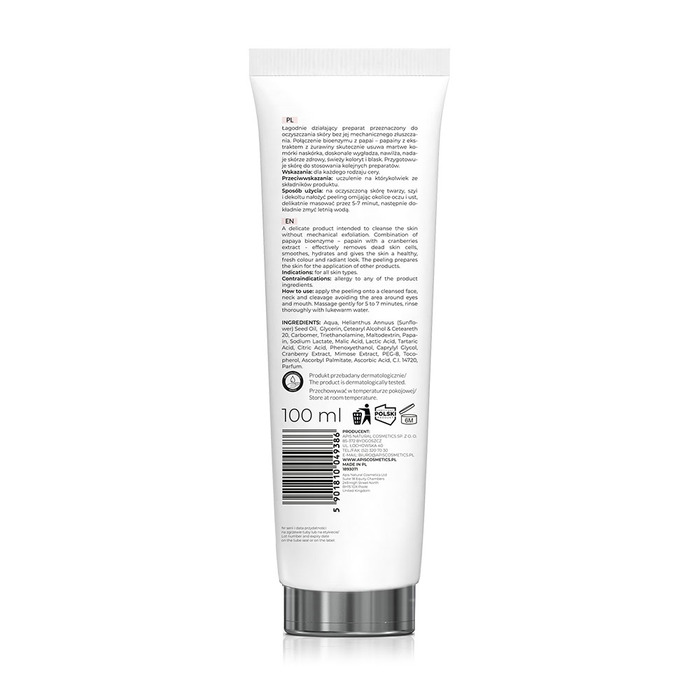 CRANBERRY VITALITY - Enzimski piling za čišćenje lica sa AHA kiselinama i ekstaktom brusnice 100 ml | APIS  COSMETICS| Kozmo