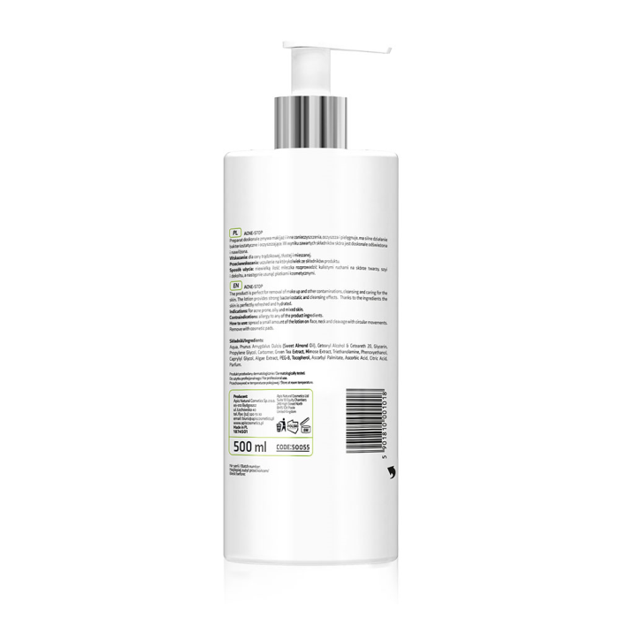 ACNE - STOP Čišćenje lica - Antibakterijski tonik sa zelenim čajem 500 ml| APIS COSMETICS | Kozmo