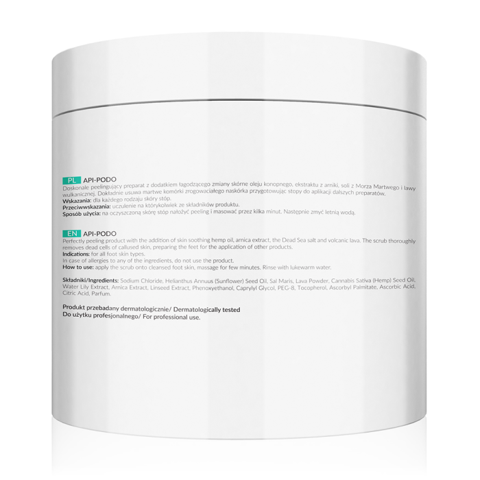 API-PODO Piling za Negu Stopala sa Mineralima Mrtvog Mora i Vulkanskom Lavom 700g | APIS COSMETICS | Kozmo