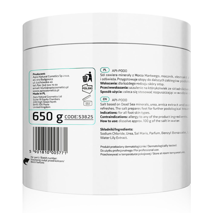 API-PODO So za Negu Stopala sa Ureom 650g | APIS COSMETICS | Kozmo