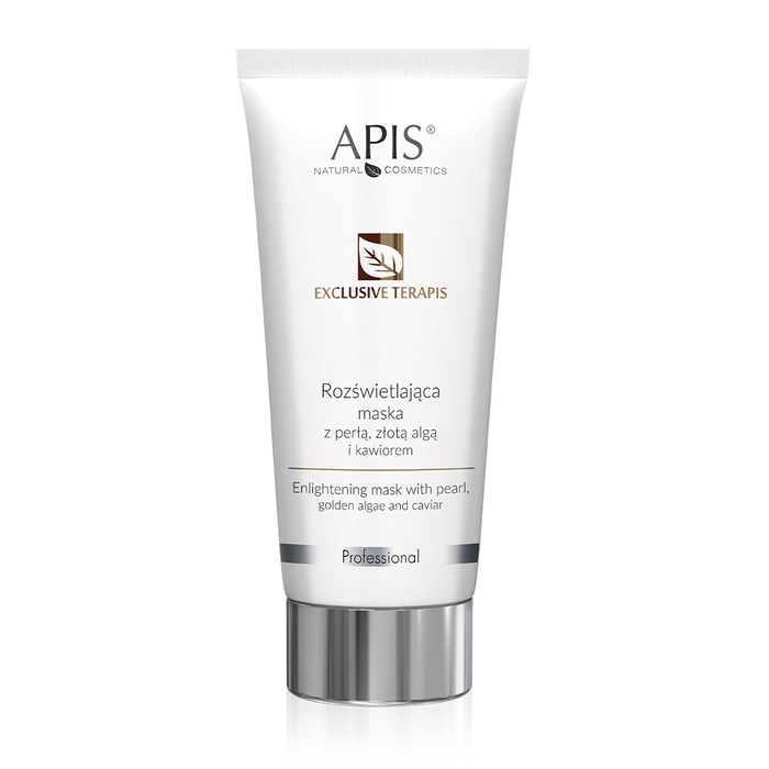 EXCLUSIVE TERAPIS - Maska za lice za posvetljivanje kože sa biserom, zlatnim algama i kavijarom - 200 ml | APIS COSMETICS | Kozmo