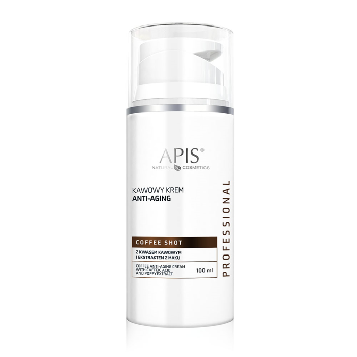 COFFEE SHOT Krema za lice sa kofeinskom kiselinom i ekstraktom semena maka 100 ml | APIS COSMETICS | Kozmo