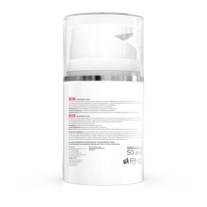 COUPEROSE-STOP Krema za lice za kožu sklonu kuperozi sa Vitaminom C 50ml | APIS COSMETICS | Kozmo
