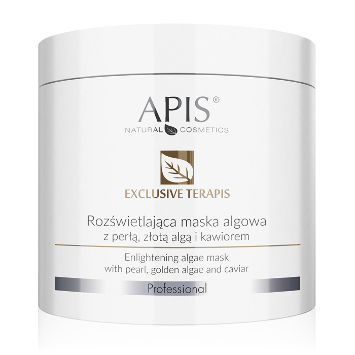 EXCLUSIVE TERAPIS - Maska od algi za posvetljivanje kože sa biserom, zlatnim algama i kavijarom - 200 g| APIS COSMETICS | Kozmo