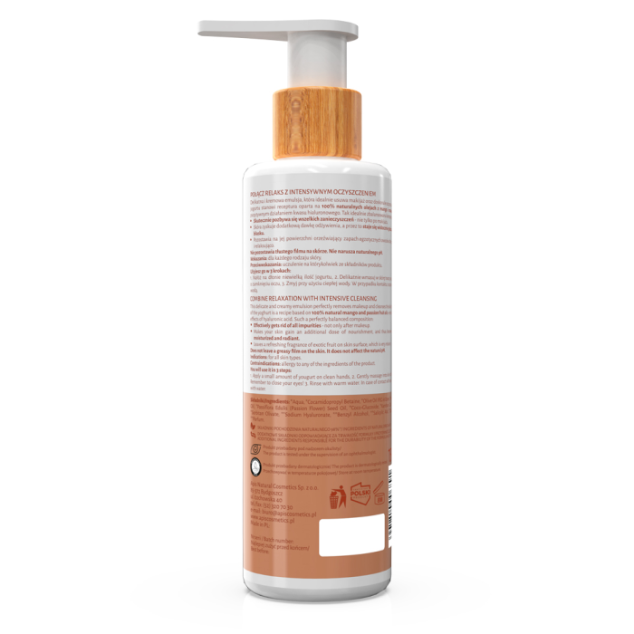FRUIT CLEANSING - Mleko za čišćenje lica i skidanje šminke sa uljem manga i marakuje 150ml | APIS COSMETICS | Kozmo