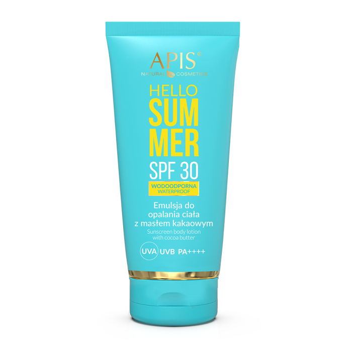 HELLO SUMMER - Losion za Telo za Sunčanje sa Zaštitnim Faktorom SPF 30 i Kakao Puterom 200ml | APIS COSMETICS | Kozmo