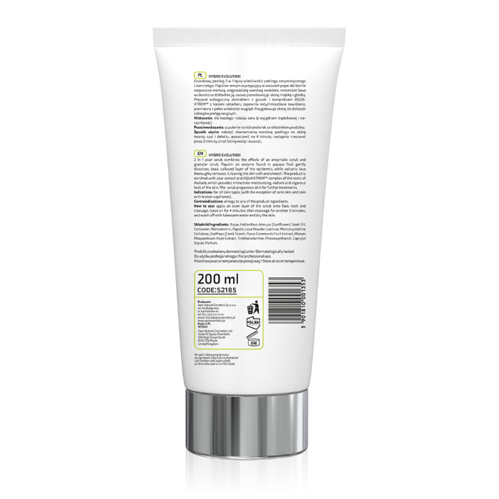 HYDRO EVOLUTION - Enzimski piling za lice od kruške sa vulkanskom lavom 2u1 200 ml  | APIS COSMETICS | Kozmo