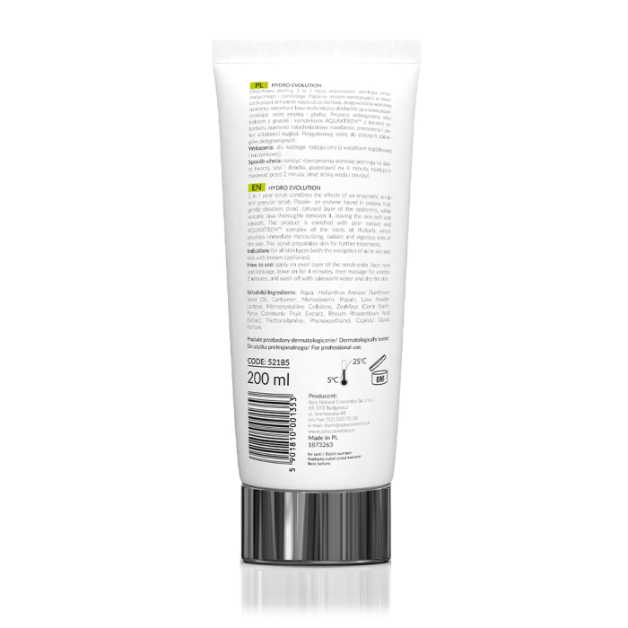HYDRO EVOLUTION Hidratantna gel maska za lice sa kruškom i rabarbarom AKUAKSTREM™ za lice 200 ml |APIS COSMETICS| Kozmo