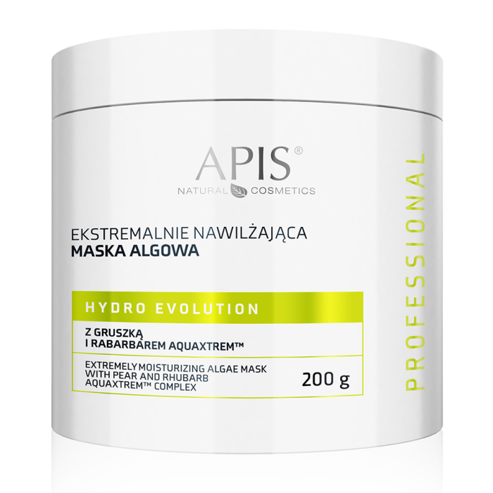 HYDRO EVOLUTION Hidratantna maska za lice od algi sa kruškom i rabarbarom AKUAKSTREM™ 200 g |APIS COSMETICS| Kozmo