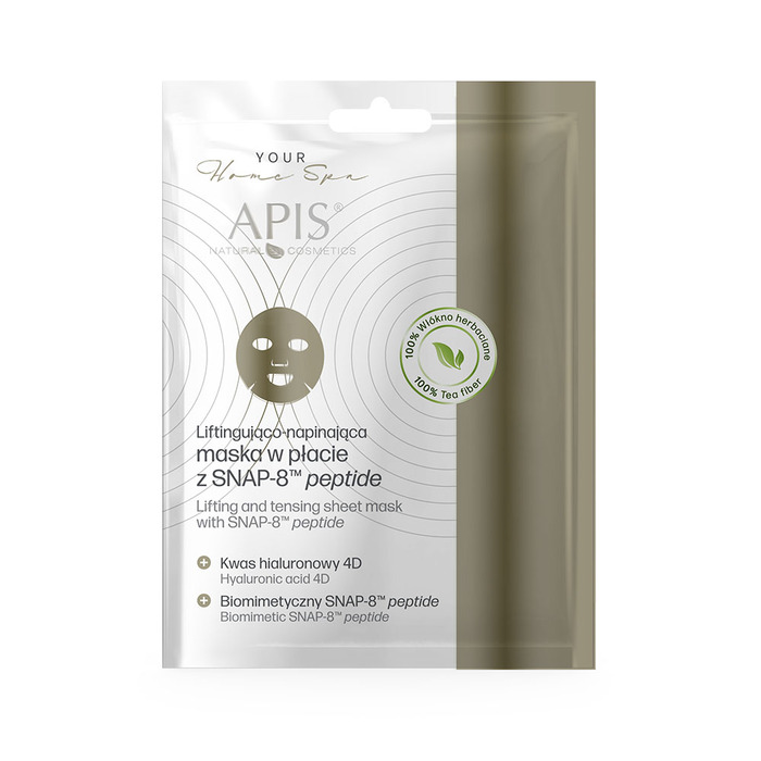 SHEET MASK - Maska za zatezanje i podizanje lica sa SNAP-8 peptidom 20g | APIS COSMETICS | Kozmo
