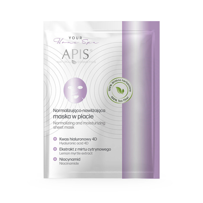 SHEET MASK - Maska za hidrataciju lica sa niacinamidom i hijaluronskom kiselinom 20g | APIS COSMETICS | Kozmo