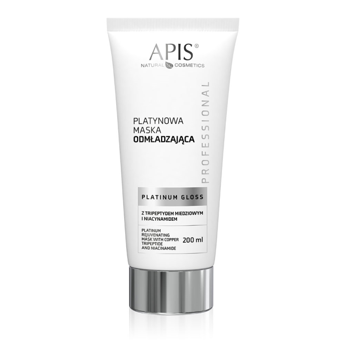 PLATINUM GLOSS Maska za lice za podmlađivanje sa bakarnim tripeptidom i niacinamidom 200ml |APIS COSMETICS| Kozmo