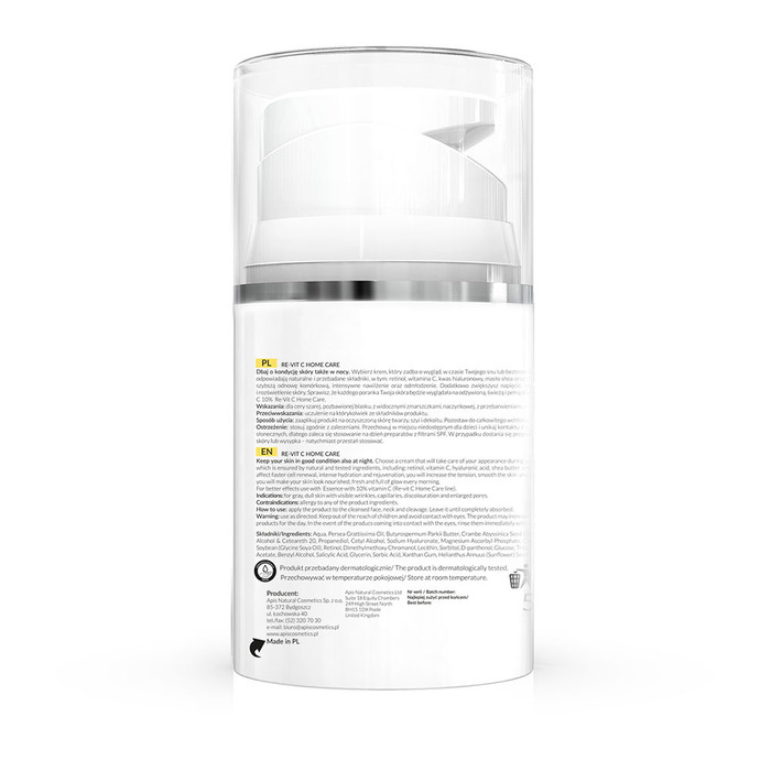 RE-VIT C HOME CARE - Noćna krema za zrelu kožu sa revitanolom i vitaminom C 50ml