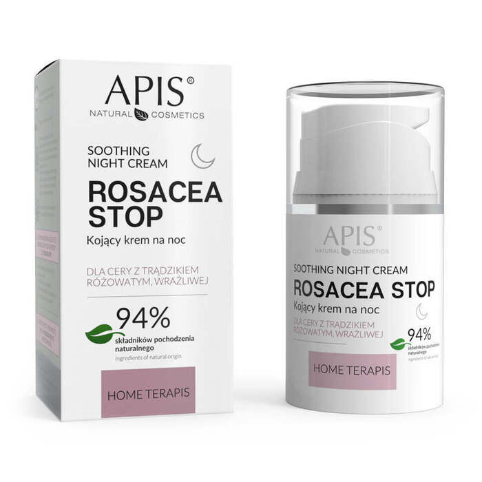 ROSACEA-STOP Noćna krema za lice sklono crvenilu i kožu skolu kuperozi 50 ml |APIS COSMETICS| Kozmo