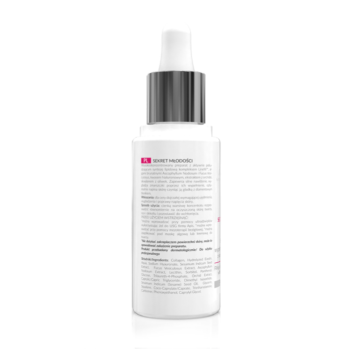 SECRET OF YOUTH  Koncentrovani serum protiv bora i za zatezanje kože lica sa Linefill™ kompleksom |APIS COSMETICS| Kozmo