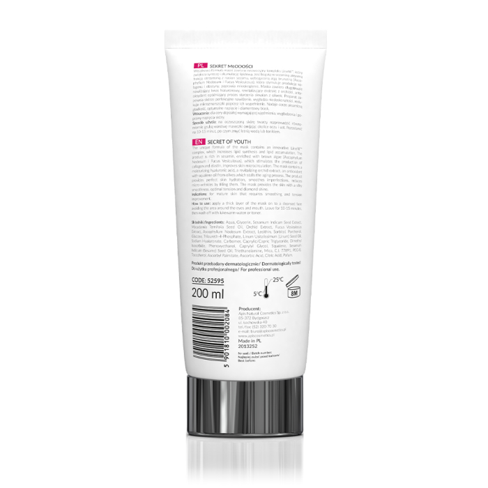 SECRET OF YOUTH Maska protiv bora i za zatezanje kože lica sa Linefill™ kompleksom 200ml |APIS COSMETICS| Kozmo