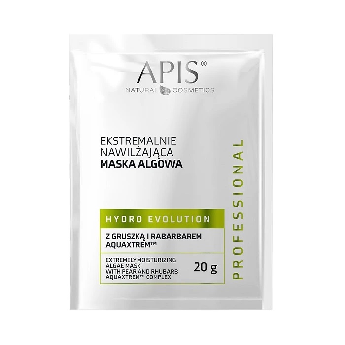HYDRO EVOLUTION Hidratantna maska za lice od algi sa kruškom i rabarbarom AKUAKSTEM™ 20g |APIS COSMETICS| Kozmo