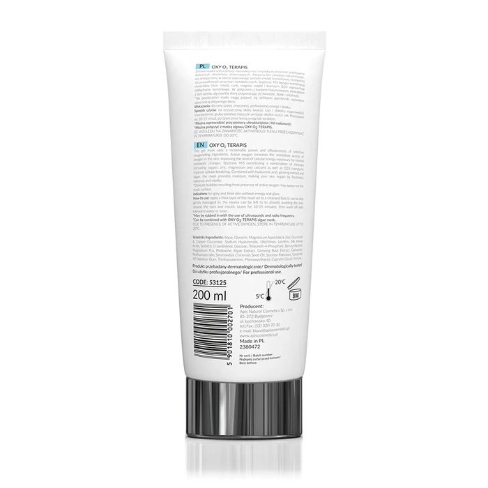 OXY O2 Gel maska za lice sa aktivnim kiseonikom 3u1 100ml |APIS COSMETICS| Kozmo