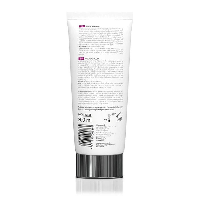 KAKADU PLUM - Maska za lice od šljive 200 ml | APIS COSMETICS | Kozmo
