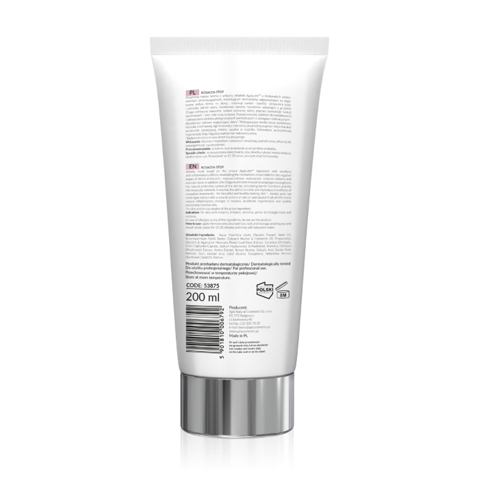 ROSACEA-STOP Maska za lice za kožu sklonu crvenilu i kuperozi sa azelainskom kiselinom 200ml|APIS COSMETICS| Kozmo