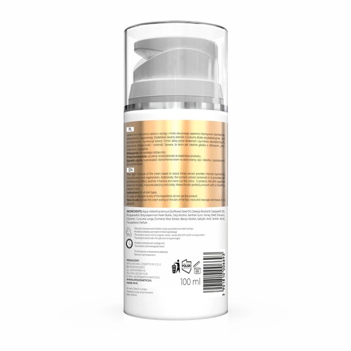 HONEY RICHNESS - Hidratantna krema za lice sa medom i kurkumom za sve tipove kože 100ml | APIS  COSMETICS| Kozmo