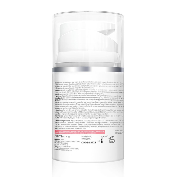 APIDERM - Dnevna krema za lice sa hijaluronskom kiselinom, vitaminima i zaštitnim faktorom SPF 10  50ml | APIS  COSMETICS| Kozmo