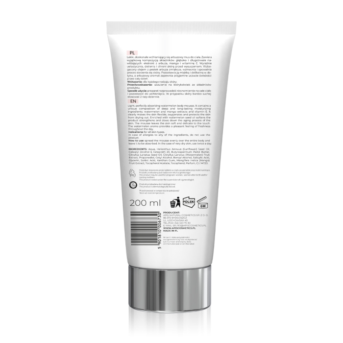 WATERMELON - Pena za telo sa ekstraktom lubenice, mangom i vitaminom E 200ml | APIS  COSMETICS| Kozmo