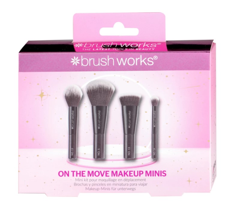 Set mini četkica za šminkanje On the Move Makeup Brushworks Kozmo -  5056683105377 