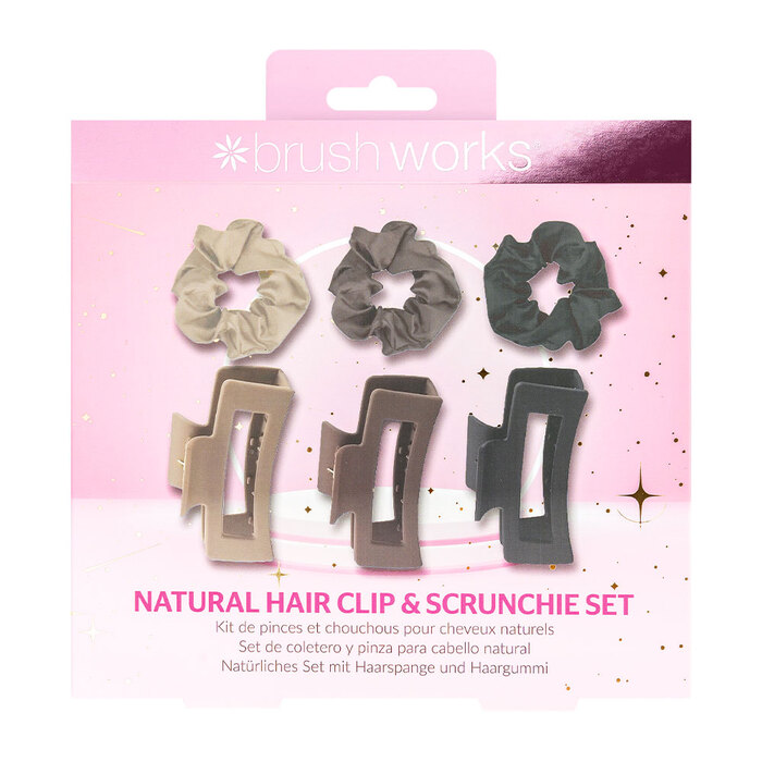 Set skranci gumica i šnalica za kosu Brushworks - Kozmo - 5056683104479