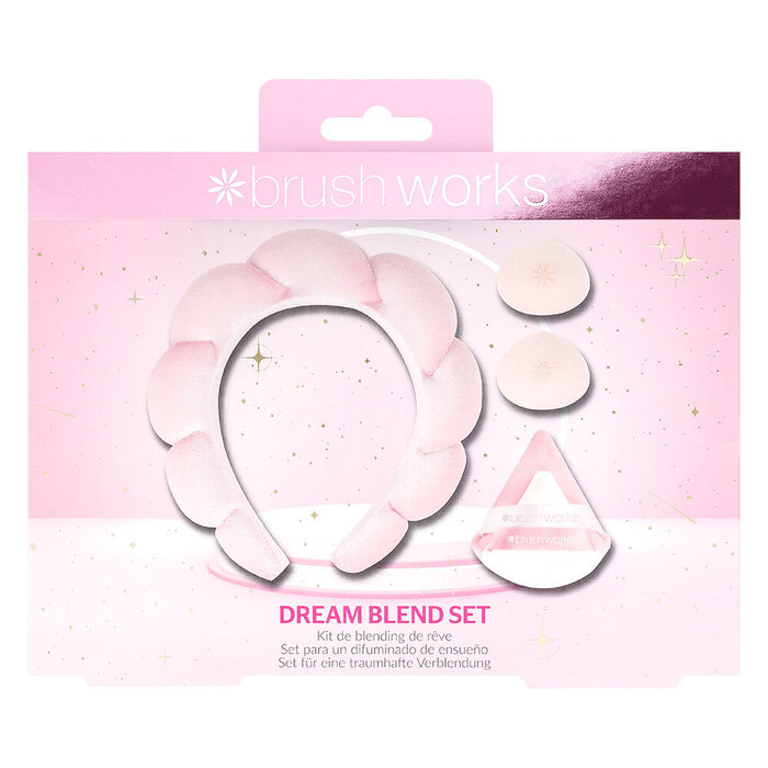 Roze rajf za kosu i set sunđera za blendovanje Dream Blend Brushworks| Kozmo Online - 5056683104561