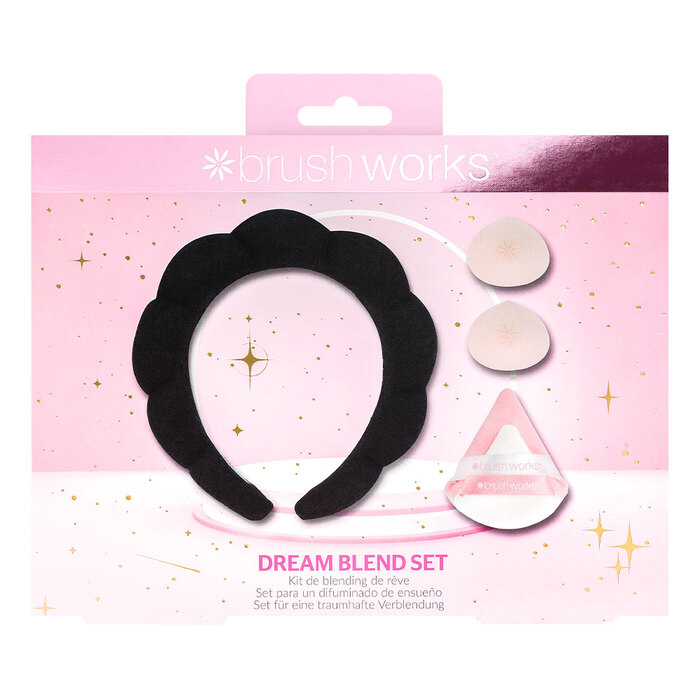 Crni rajf za kosu i set sunđera za blendovanje šminke Dream Blend Brushworks | Kozmo Online - 5056683104592