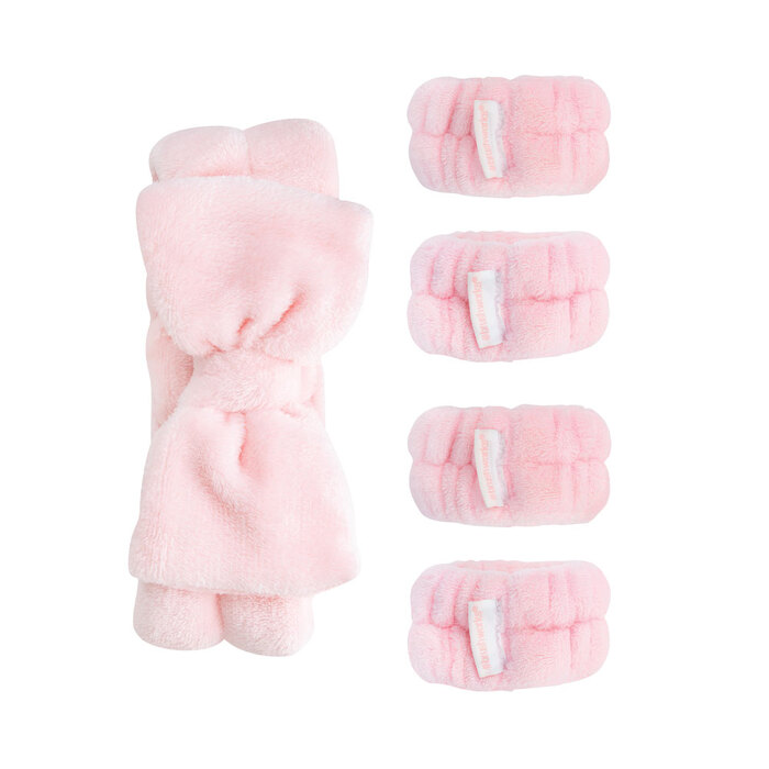 Set za umivanje lica sa Mikrofiber trakom za kosu Brushworks - Kozmo Online - 5056683104776