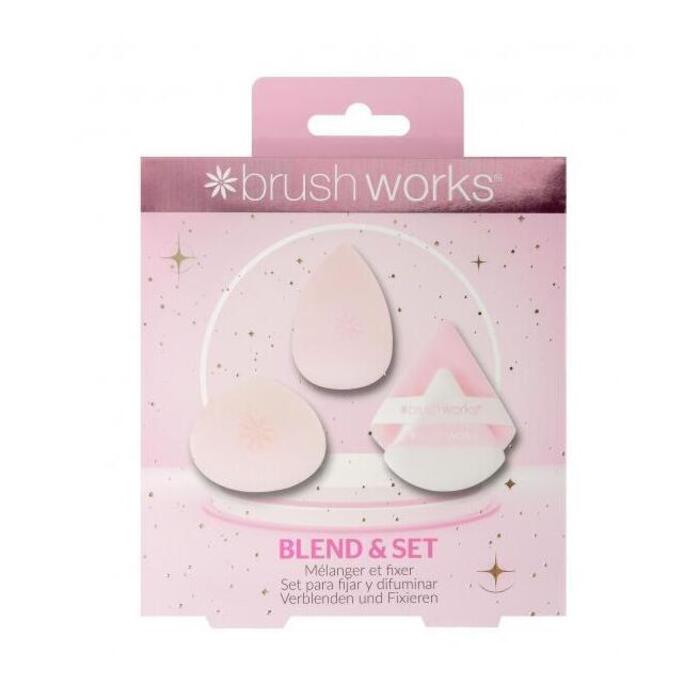 Set za šminkanje sa sunđerima i aplikatorima za puder Brushworks Kozmo - 5056683105193
