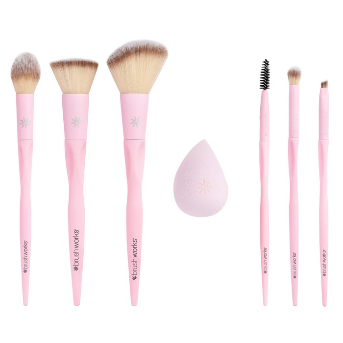 Set četkica za lice i oči sa sunđerom Must-Have Brushworks Kozmo - 5056683105407 