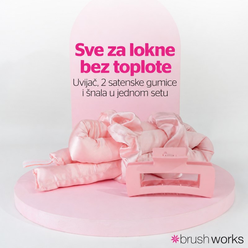 Oblikovanje lokni bez grejanja uz mekani Brushworks set