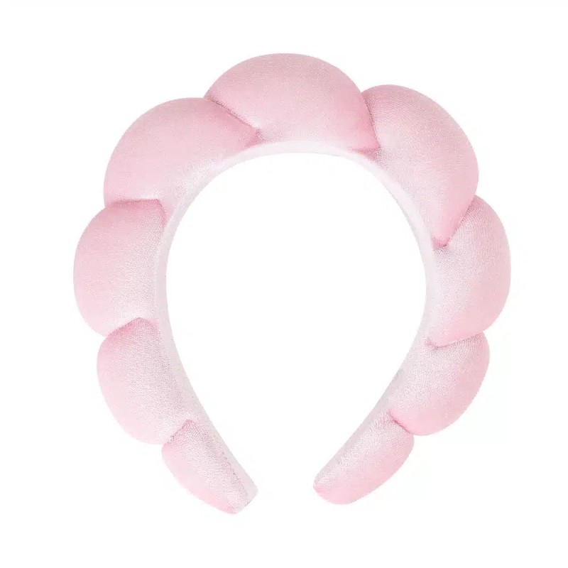 Roze rajf za kosu za sminkanje i skincare rutinu BRUSHWORKS 