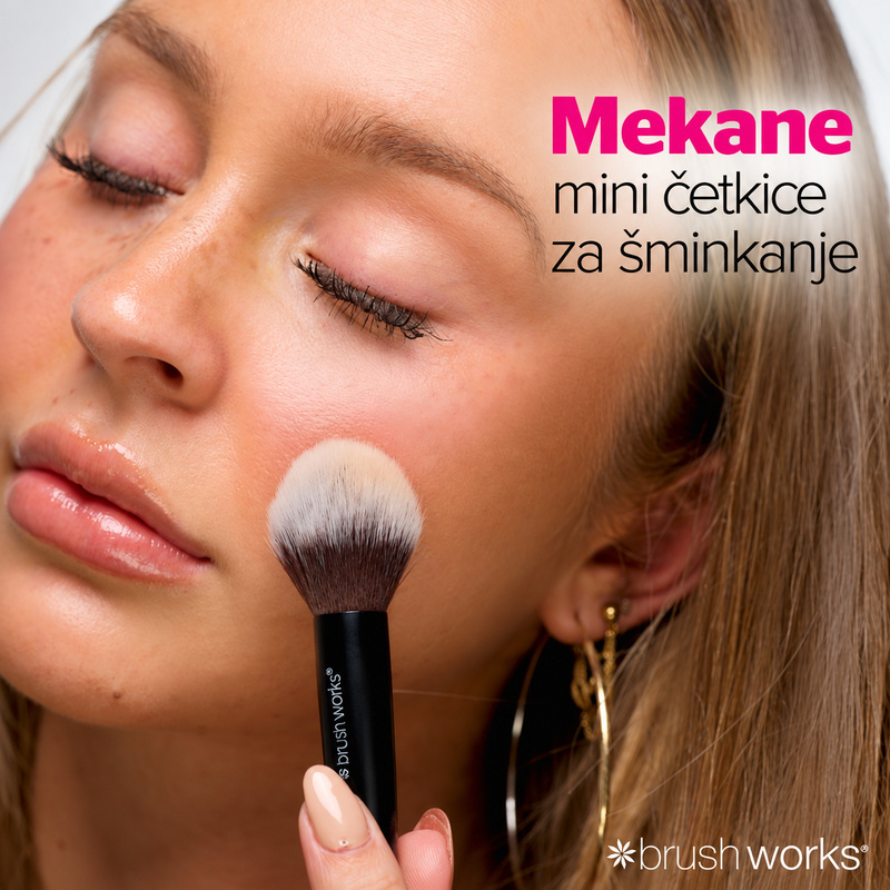 Set mini cetkica za sminkanje Brushworks 4 kom