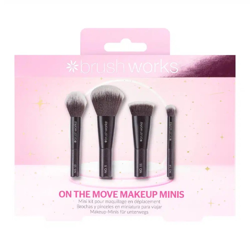 Set mini cetkica za sminkanje Brushworks 4 kom