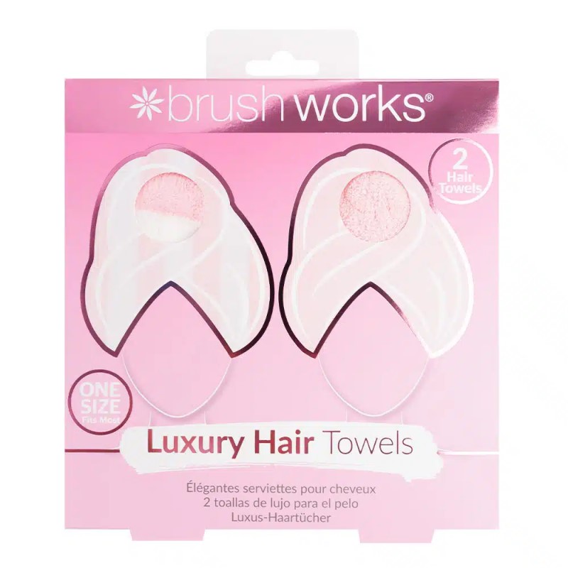 Turban za kosu od mikrofibera 2 kom Brushworks