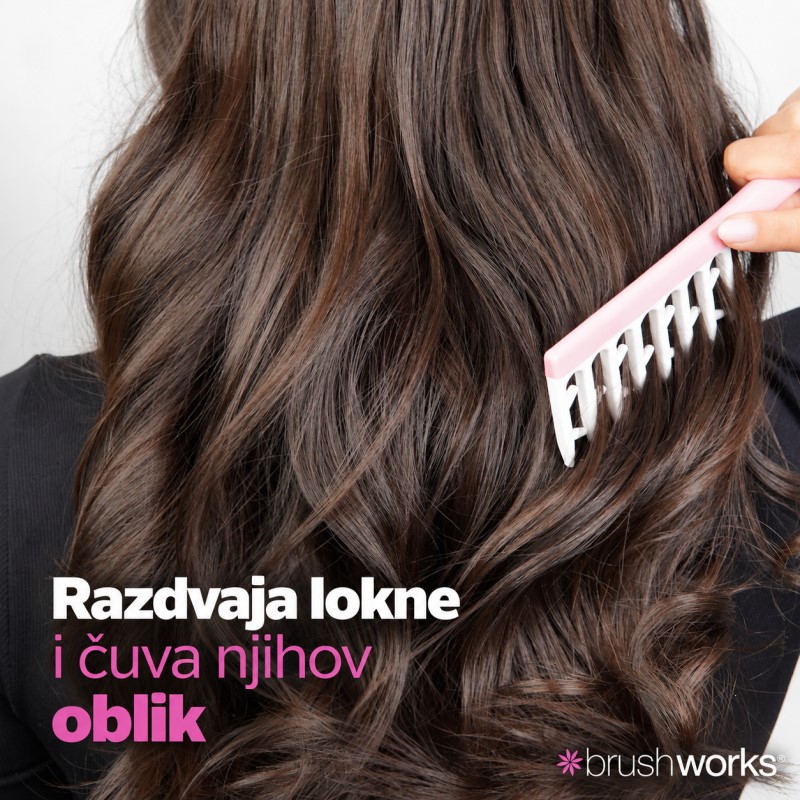 Češalj za oblikovanje lokni BRUSHWORKS 