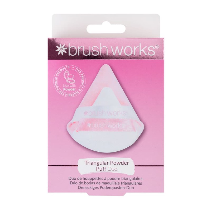 Trouglaste pufne za puder DUO Brushworks HD